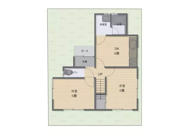 Iwakura City, Daichi-cho Habiro (Iwakura Station) 2-story 4DK