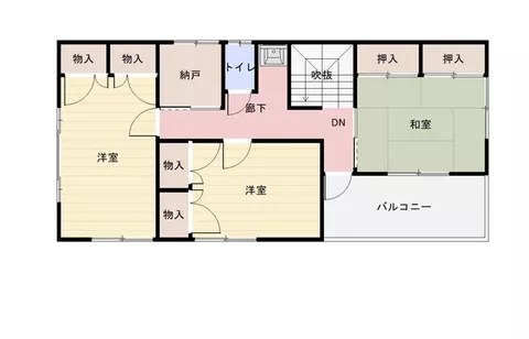 Tsuru City, Natsukari (Higashikatsura Station), 2-story, 6DK