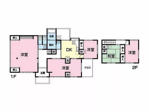Taku City, Taku Town 2-story 5DK