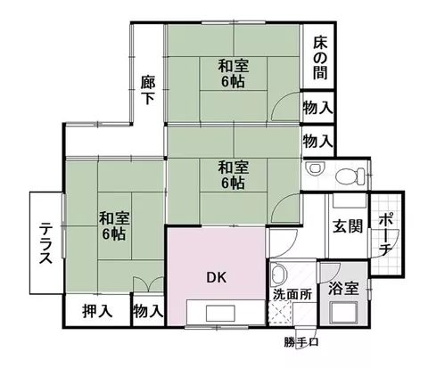 Etajima City, Okimi Town, Oka Daiou, single-story building, 3K