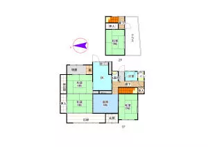 Nihonmatsu City, Obama, Fujimachi, 2-story, 5DK