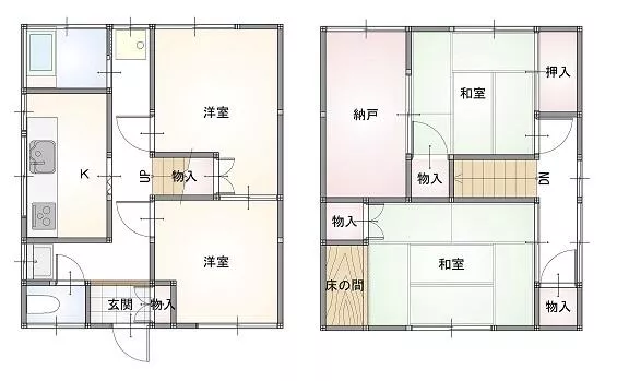 Tottori City, Gyotoku 2-chome, 2-story, 4SK