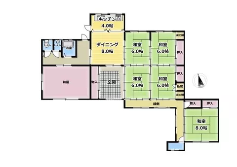 Sennan-gun Misaki-cho Tanagawa Tanigawa (Tanagawa Station) Single-story building 5SDK - Image 2