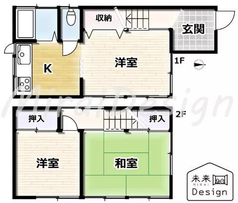 Joyo City, Terada Fukaya (Joyo Station) 2-story building 3K - Image 2
