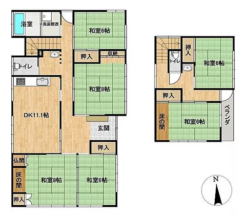 Used single-family home in Yamagata City, Oaza Sushiara, detached house