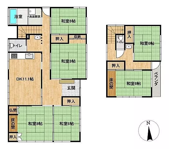 Used single-family home in Yamagata City, Oaza Sushiara, detached house