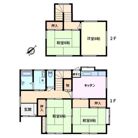 Kiryu City, Sakaino Town 7-chome (Omata Station) 2-story 4K