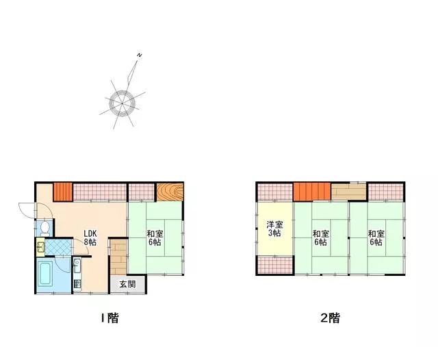 Higashimuro-gun Kushimoto-cho Nakaminato (Koza Station) 2-story 4LDK