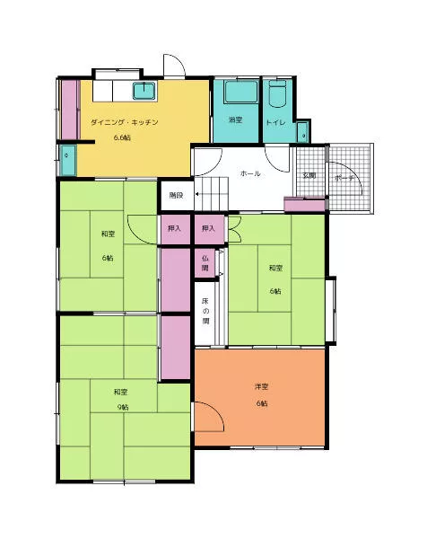 2-story, 6DK, Moidzuka Town, Nagasaki City