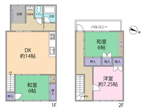 Hamamatsu City, Tenryu Ward, Futamata Town, Futamata (Futamata Honcho Station), 2-story, 3DK - Image 2