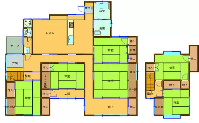 Hita City, Oaza Hidaka, Hidaka Town (Bungo Miyoshi Station), 2-story, 6LDK