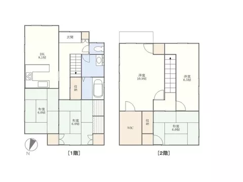 3-minute walk from Mizunoura bus stop | A spacious 5DK detached house overlooking Nagasaki Port