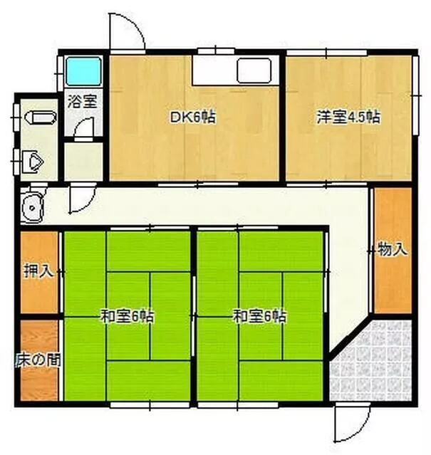 Kakogawa City Nishikankichō Ōkuni (Hōden Station) Single-story building 3DK
