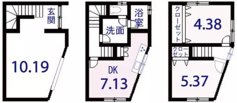 Nishikyo Ward, Kyoto City, Kamikatsura Kitanokuchi Town (Kamikatsura Station), 2-story building, 3DK