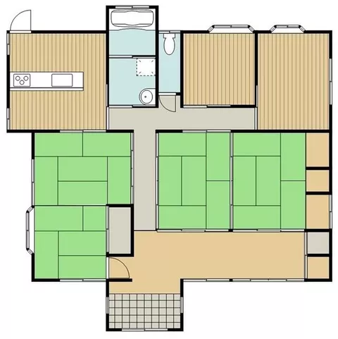 Takahara Town, Nishimorokata District, Oaza Hirohara (Takahara Station) Single-story building 6DK