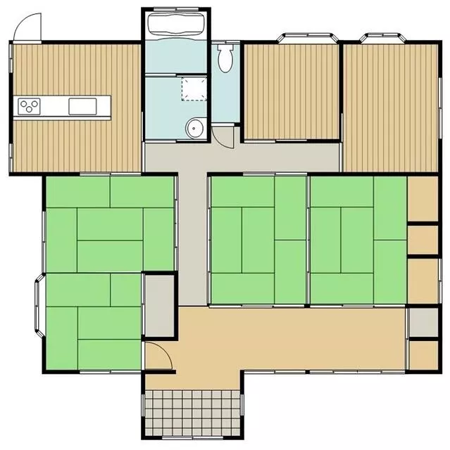 Takahara Town, Nishimorokata District, Oaza Hirohara (Takahara Station) Single-story building 6DK
