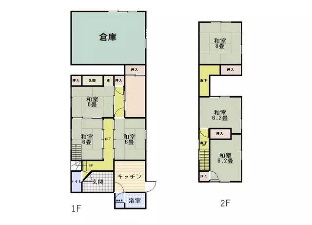 Komatsu City, Imae-cho 7-chome, 2-story building, 7DK