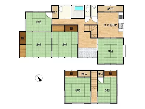 [Open House] [Exterior construction in progress] Parking for 3 cars / 6DK / Approximately 650 m to Kanbayashi Iwafune Port IC - Image 2