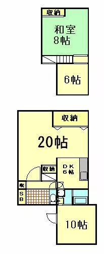 Dazaifu City, Nagauradai 4-chome (Mizuki Station), 2-story, 4DK