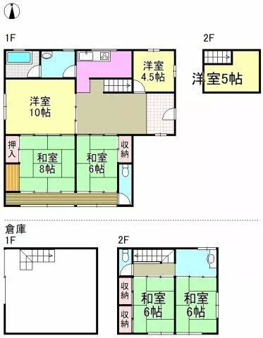 Miyaki Town, Sanyōgi District, Higashizu (Yoshinogari Park Station) 2-story building 6K