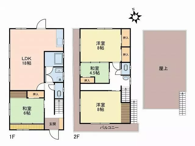 Sagamihara City, Midori Ward, Mikagi (Hashimoto Station) 2-story 4LDK