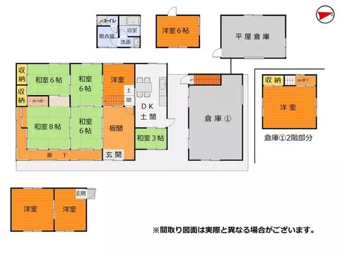 2-story building, 6DK in Oda, Yakage Town, Oda District (Oda Station) - Image 2