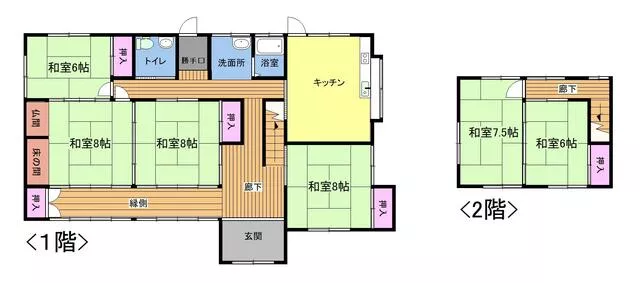 Nakaniikawa District, Tateyama Town, Sawabata (Tazoe Station), 2-story, 6DK