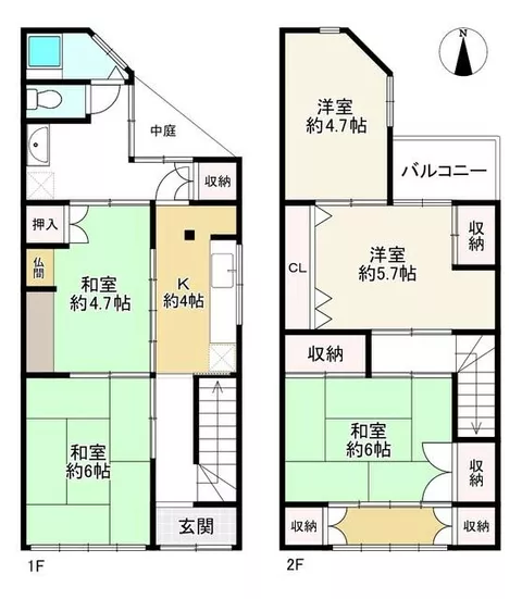 6-chome Kuin, Higashisumiyoshi Ward, Osaka City (Toubu Shijomae Station) 2-story 5K - Image 2