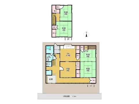 Anjima, Mikuni Town, Sakai City 2-story building 5DK