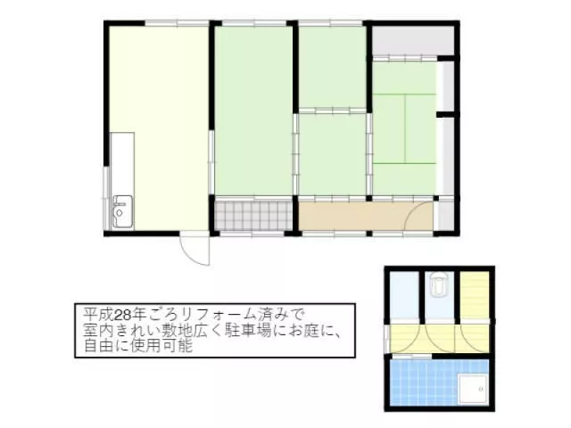 Takaoka-gun, Shimanto-cho, Niida (Niida Station) Single-story building 4DK