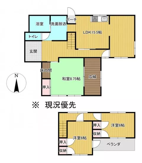 Fujishi Harada (Gakunan Harada Station) 2-story 3LDK
