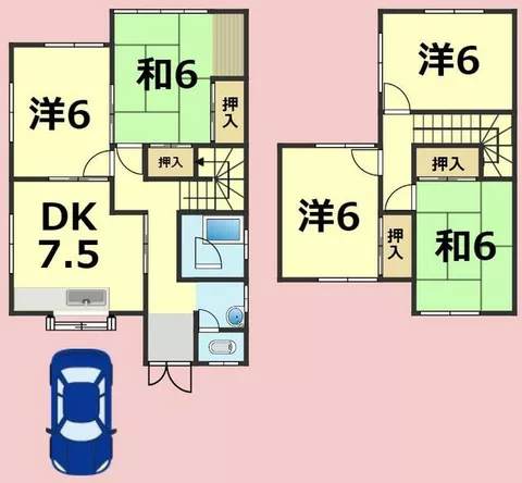 Gifu City, Hinohigashi 2-chome (Gifu Station), 2-story building, 5DK