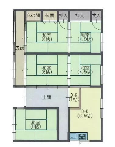 Omihachiman City Tomosadacho (Musa Station) Single-story building 5DK