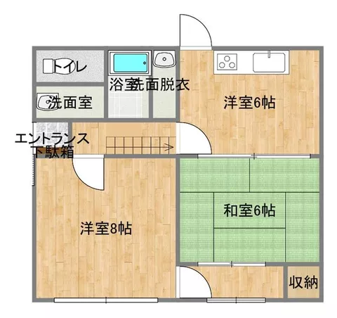 Uki City, Miankō Town, Hata (Mikankō Station) 2-story building 3LDK
