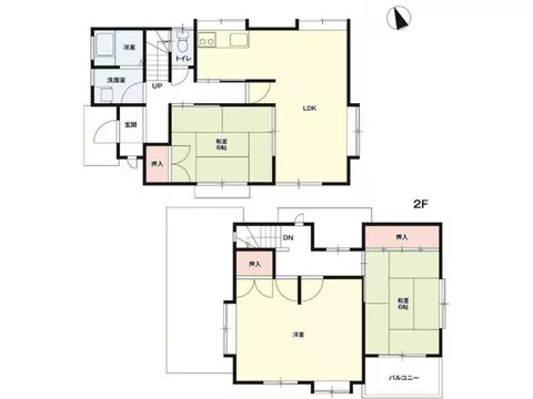 Good sunlight and ventilation due to being a corner lot facing southwest! All rooms have storage, making the living environment tidy ♪ - Image 2