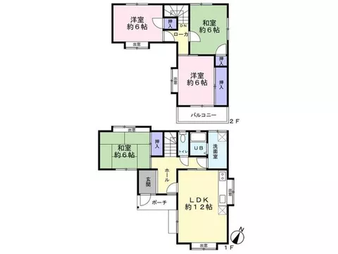 4LDK built in 1994. 2 parking spaces available depending on the vehicle type. Current condition delivery. - Image 2
