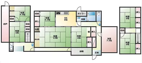 Used single-family home, Mino Town, Yoshizu, with fruit orchard, single-family home