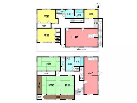 Large space residence for two families ☆ Two LDKs ■ All-electric ■ Carport ■ Air conditioning - Image 3