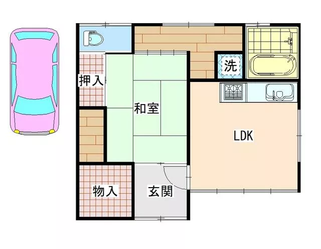 Sano City, Kubo-cho (Sano Station) Single-story building 1LDK