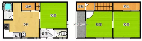 Higashi-Osaka City, Tomoi 4-chome (Mitō Station), 2-story, 3DK