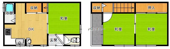 Higashi-Osaka City, Tomoi 4-chome (Mitō Station), 2-story, 3DK