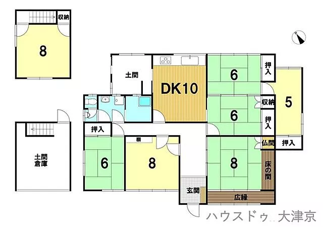 Used single-family home, Hikone City, Ohori-cho