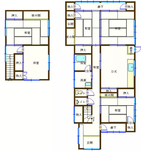 Shimonoseki City, Toyoura Town Oaza Muratsu Shimo (Kuroimura Station) 2-story building 5DK