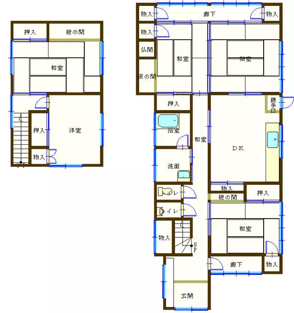 Shimonoseki City, Toyoura Town Oaza Muratsu Shimo (Kuroimura Station) 2-story building 5DK