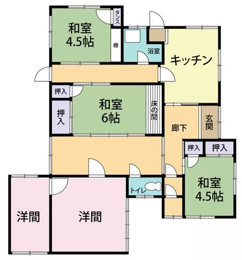 Zentsuji City, Bunkyo-cho 4-chome (Zentsuji Station) Single-story building 4LDK
