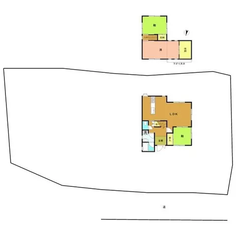 Takashima City, Imaizumachi Katsura (Omihama Station) 2-story building 3LDK
