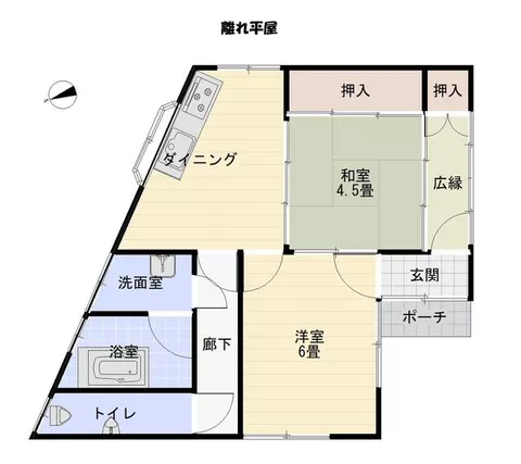 Konan City, Noichi Town Higashino (Yoshikawa Station), 2-story, 4DK