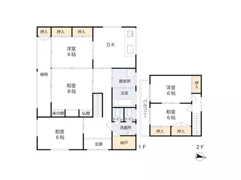 This is a detached house with a warehouse built in 1995.