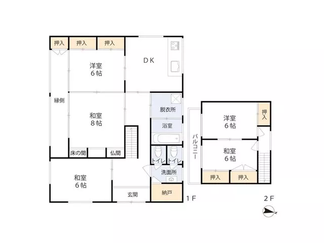 This is a detached house with a warehouse built in 1995.
