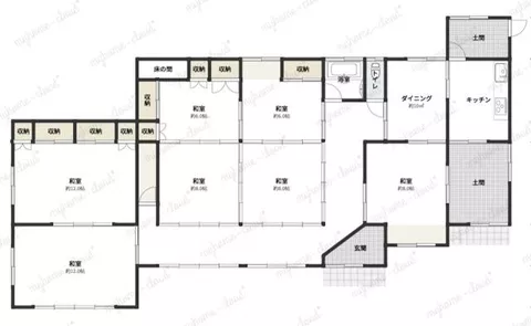 Oshu City, Iwate Minami Todaka, Morishita (Mizusawa Station) Single-story building 7DK